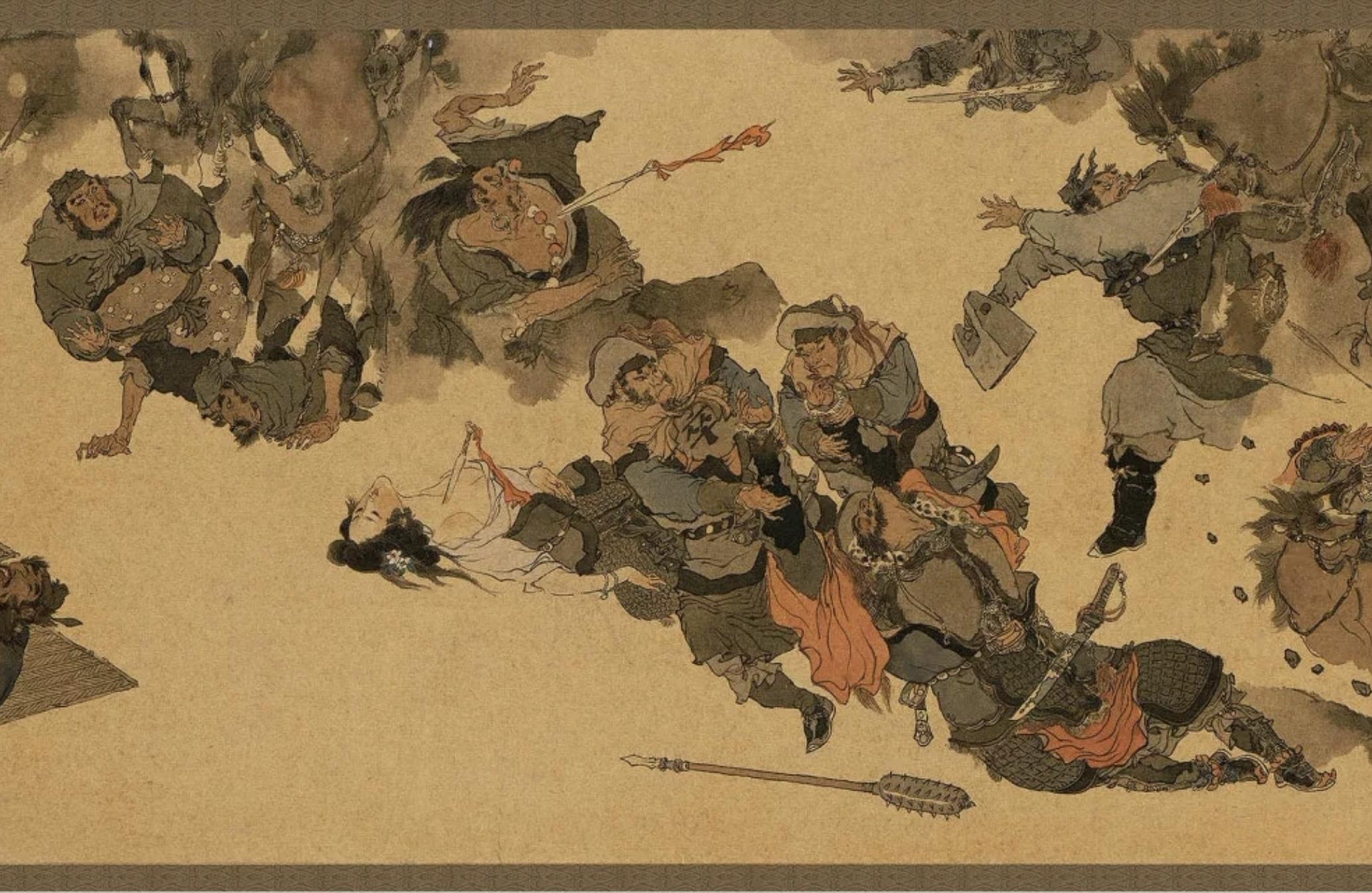 戴敦邦《罡煞归神图》梁山群雄之结局