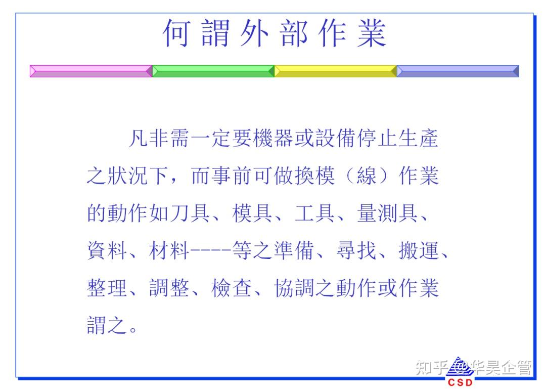 快速换模5大步骤与7大法则(附案例和SMED教材) - 知乎