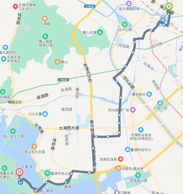 2021年最新江苏无锡火车站途经公交车线路乘坐点及其运行时间查询表