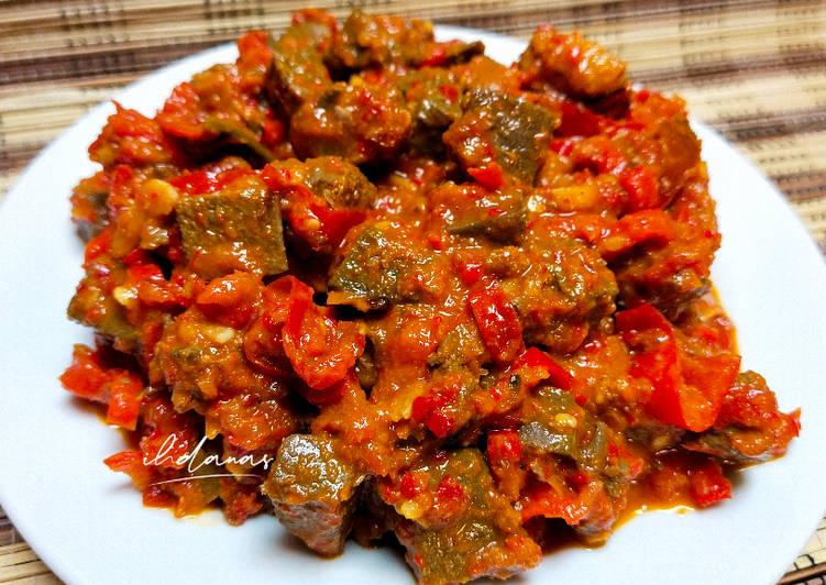 4. sambel goreng ati(牛肝炒辣醬)