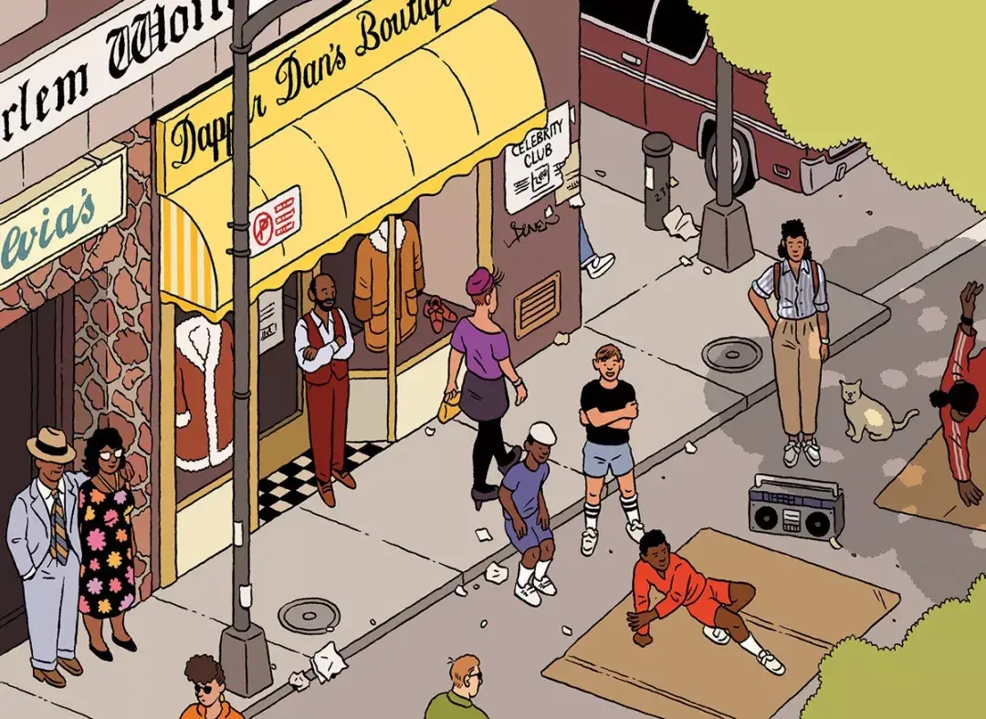 插画米兰插画师ilyamilstein上帝视角下的纽约街景