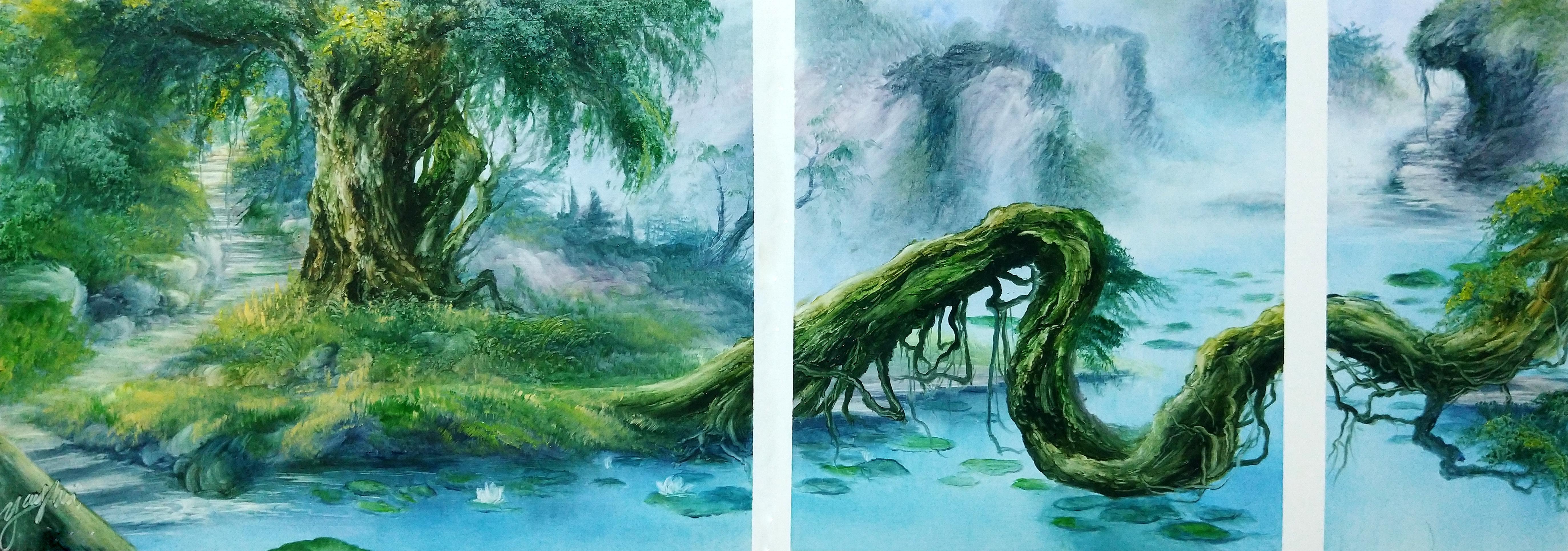 肉質画　風景画 高清100幅风景画系列—让人陶醉的风景画比真实风景还要美！ - 知乎