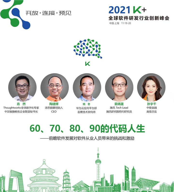 K+峰会对话 | 60、70、80、90的代码人生 ——前瞻软件发展对软件从业人员带来的挑战和激励 - 知乎