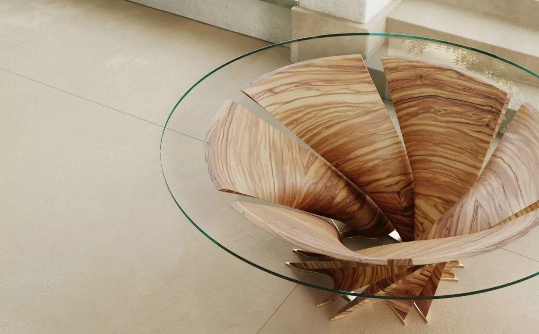 曲木成桌，Mario Bellini 为 Natuzzi Italia 设计 Torsion 圆桌 知乎