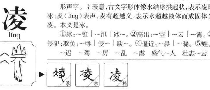 凌姓氏的汉字演变和家族来源过程荀卿庠整理 - 知乎