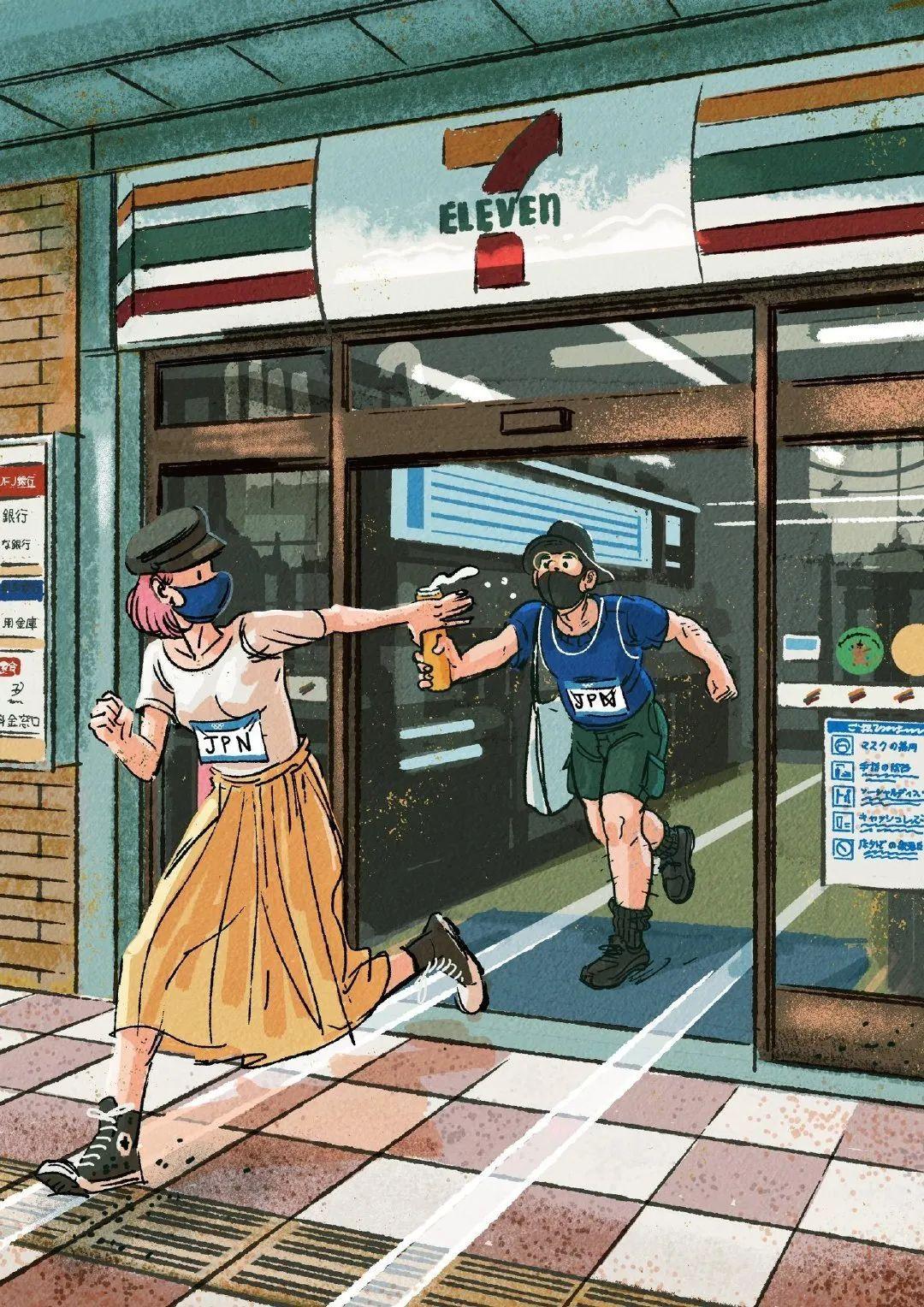 这套有趣的插画在生活中随处上演你也是其中一员