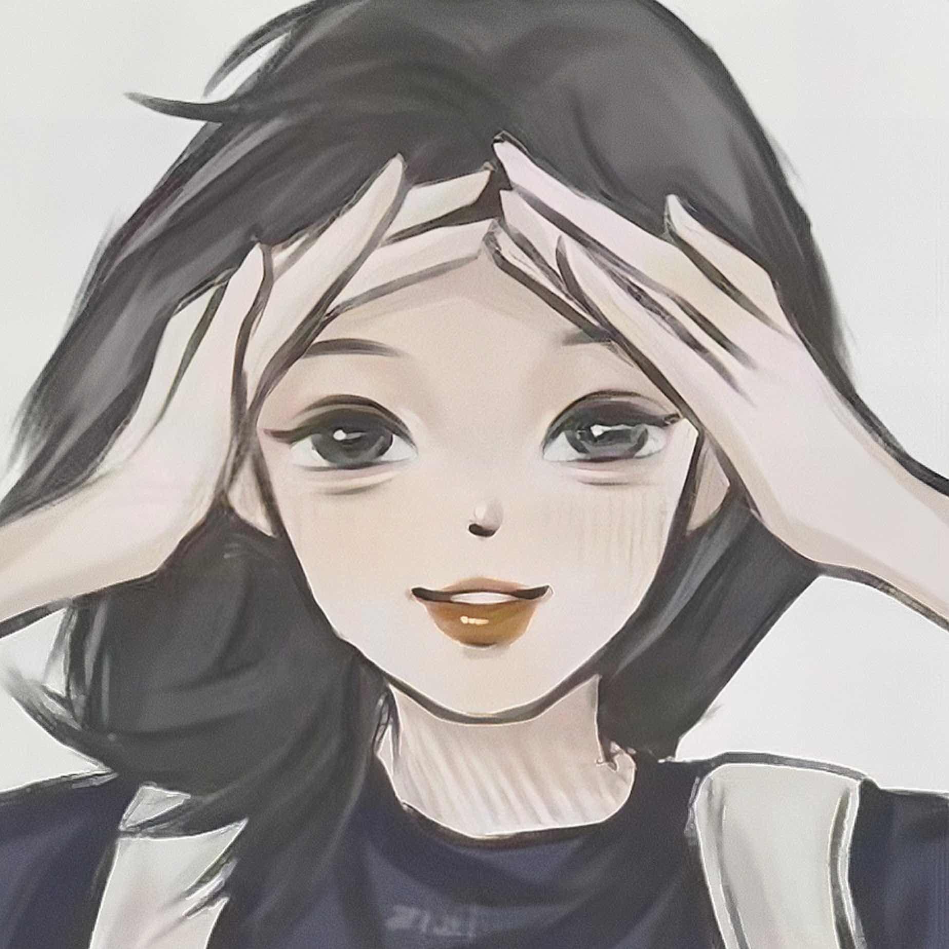 微信qq小众可爱浪漫手绘插画情头