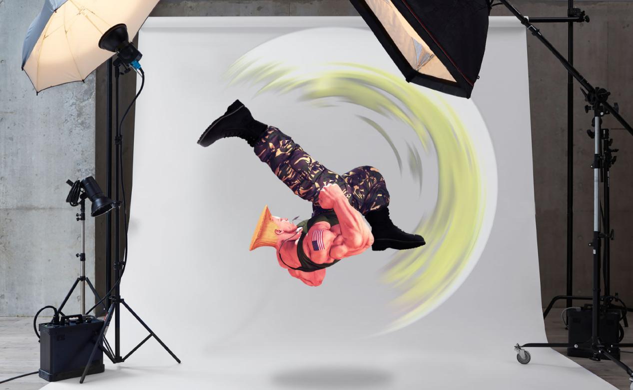 街霸里的古烈用必杀脚刀时发型为什么不会乱