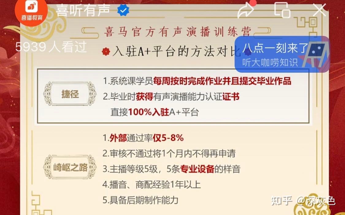 我想报名喜马拉雅喜播教育的有声主播课,靠谱吗?