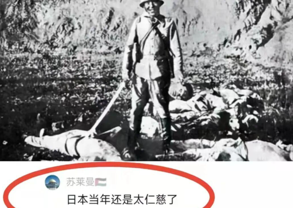在南京大屠杀照片下叫嚣
