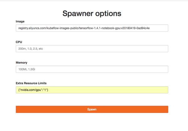 Kubeflow JupyterHub 