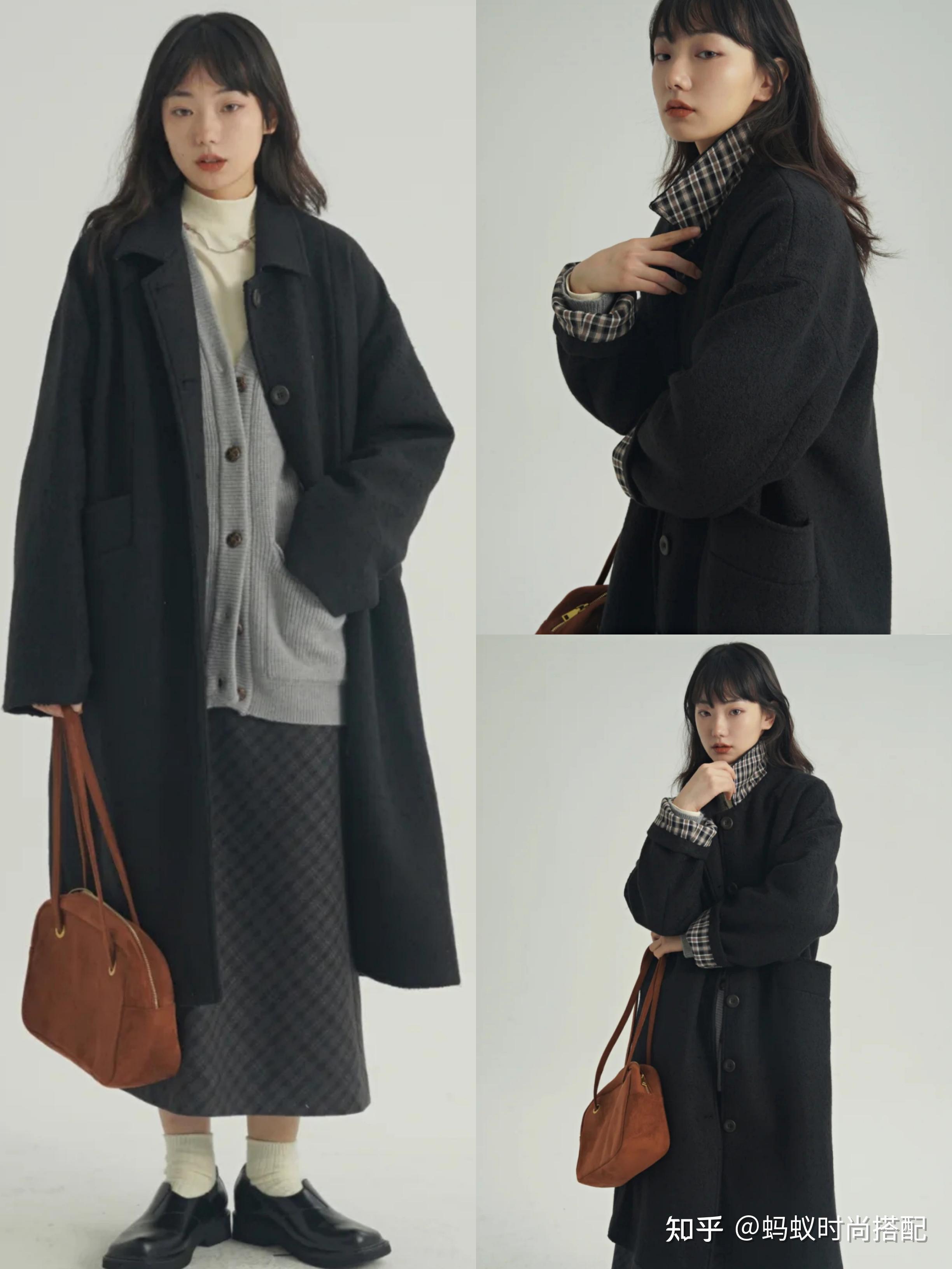 秋冬灰黑太好看了n组简约舒适的穿搭方式不怕你不动心