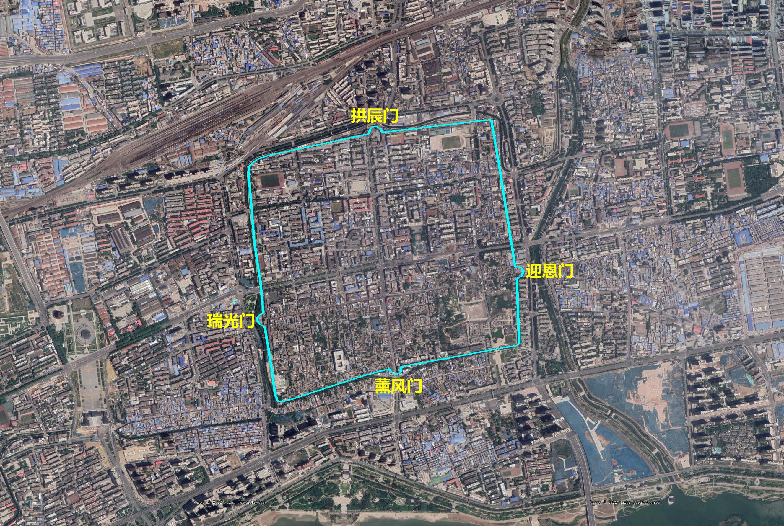 清代二级行政区治所城郭简图四河南