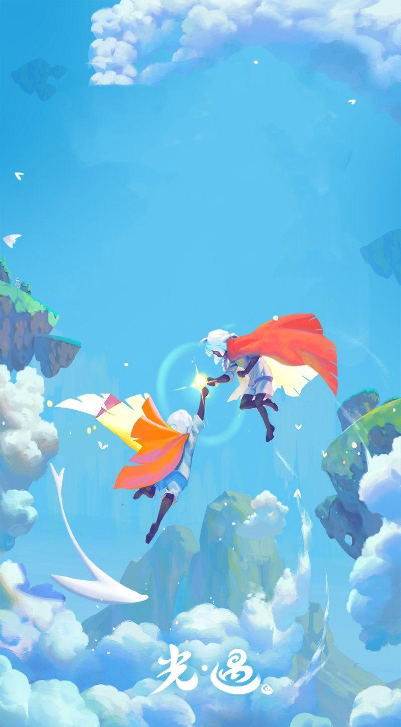 有没有能当壁纸特别绝的光遇截图