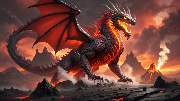 精美壁纸巨龙家族焚世龙祖熵烬起源