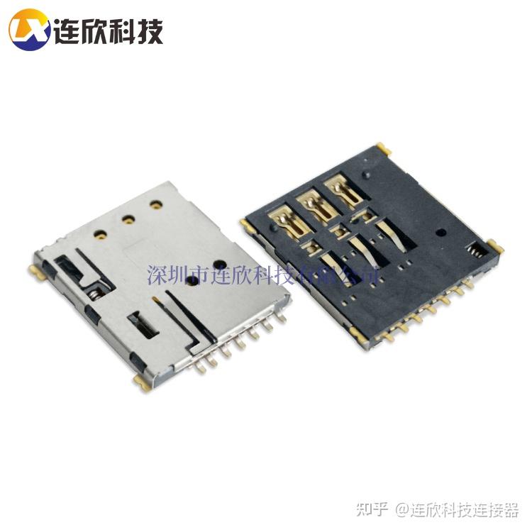 NANO SIM卡座带卡托6PIN自弹式 - 知乎