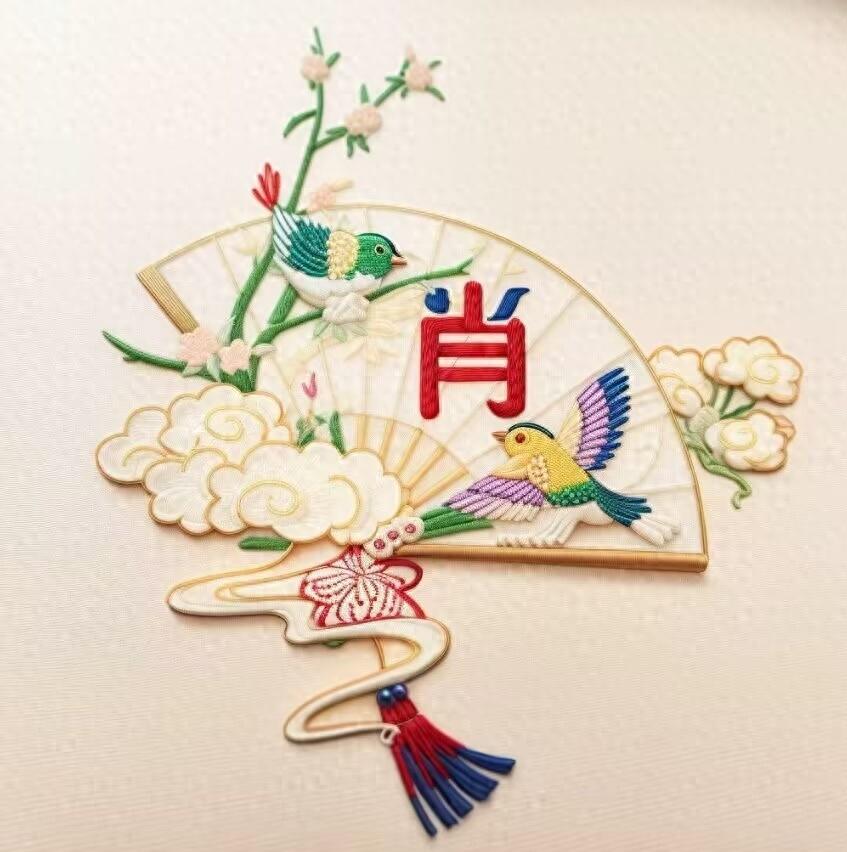 龙腾盛世创意刺绣姓氏头像荷花刺绣姓氏头像#妙笔生花创作挑战
