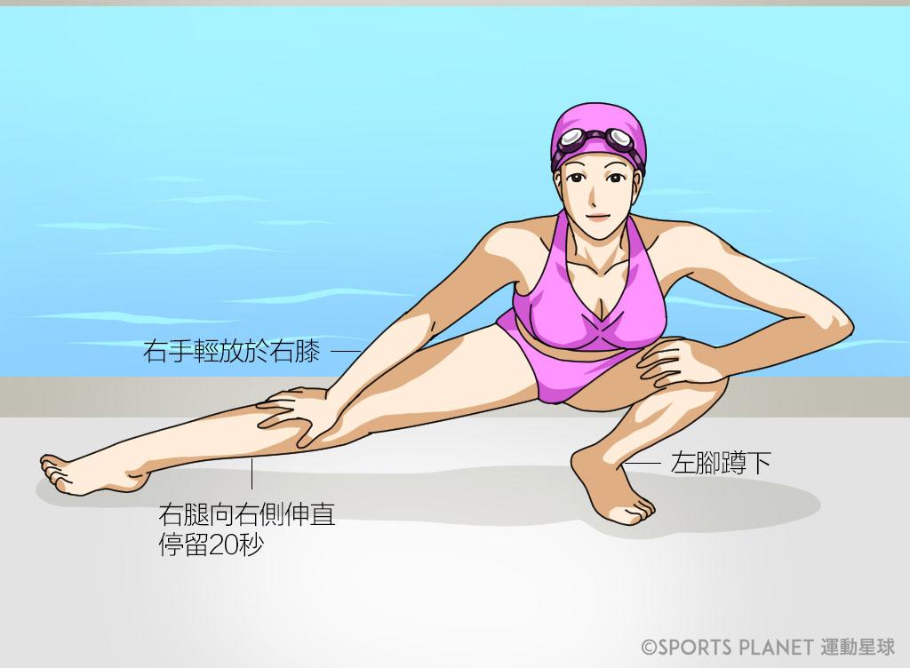 游泳前热身运动图片