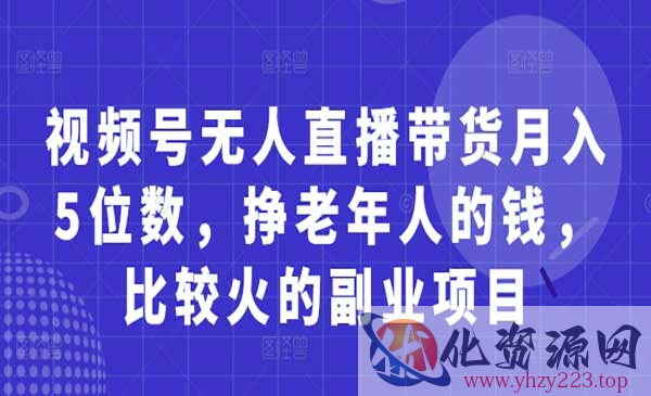 视频号无人直播带货_wwz