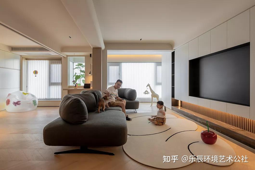 现代150㎡,充满开放与童趣的家。 - 知乎
