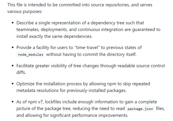 NPM package json Package lock json 