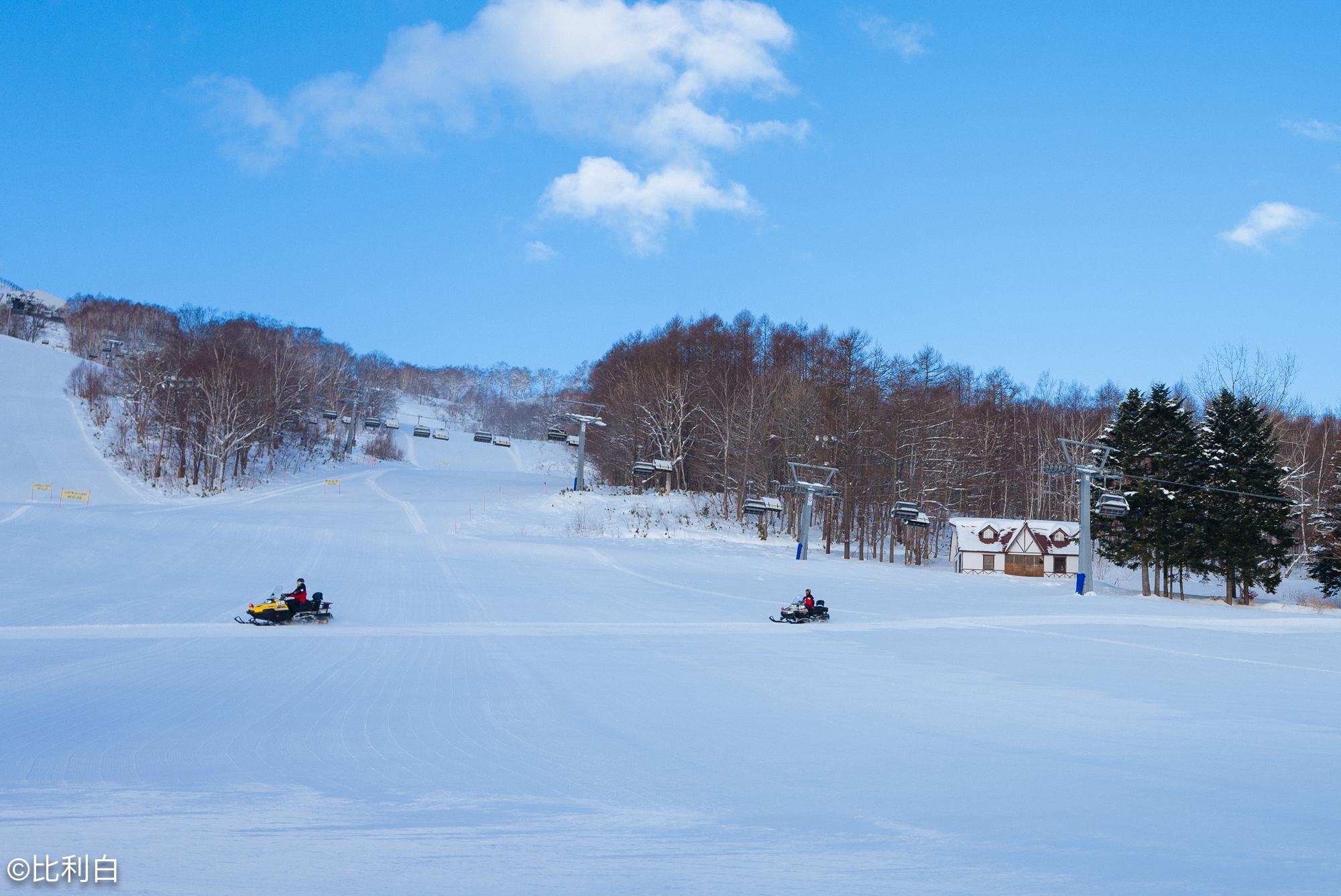 北海道的白色森林留寿都滑雪场