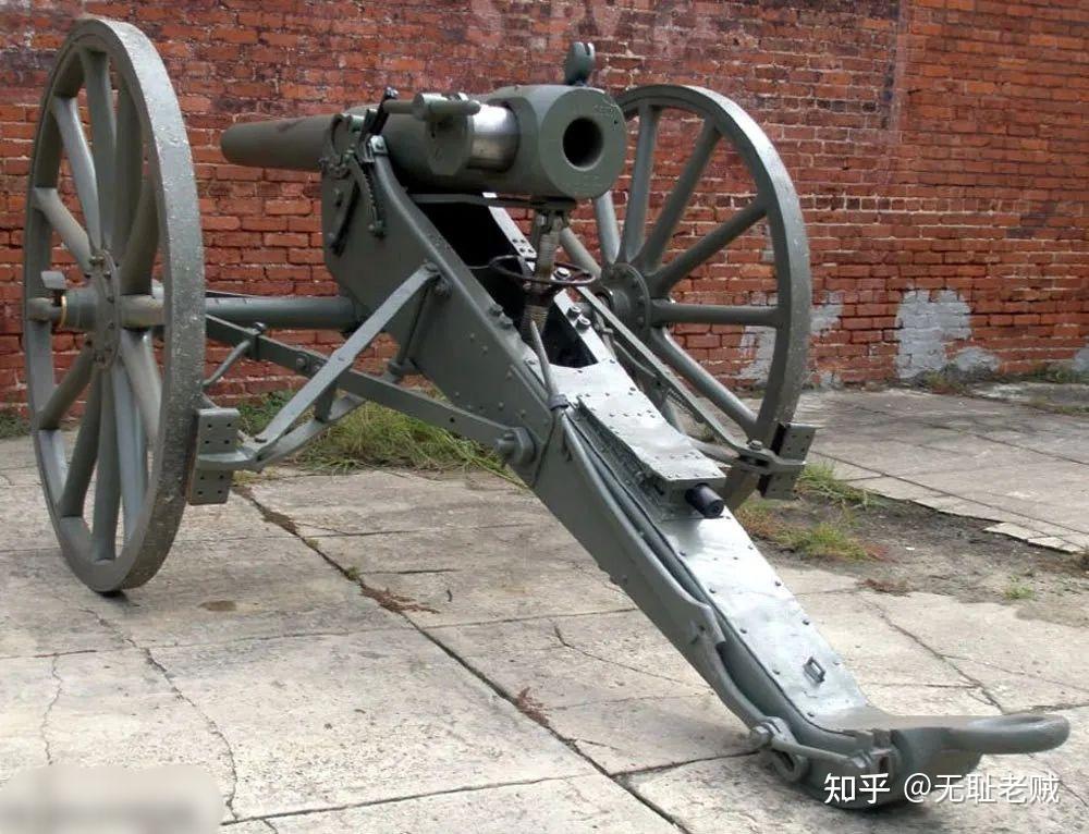 克虏伯架退式火炮图片