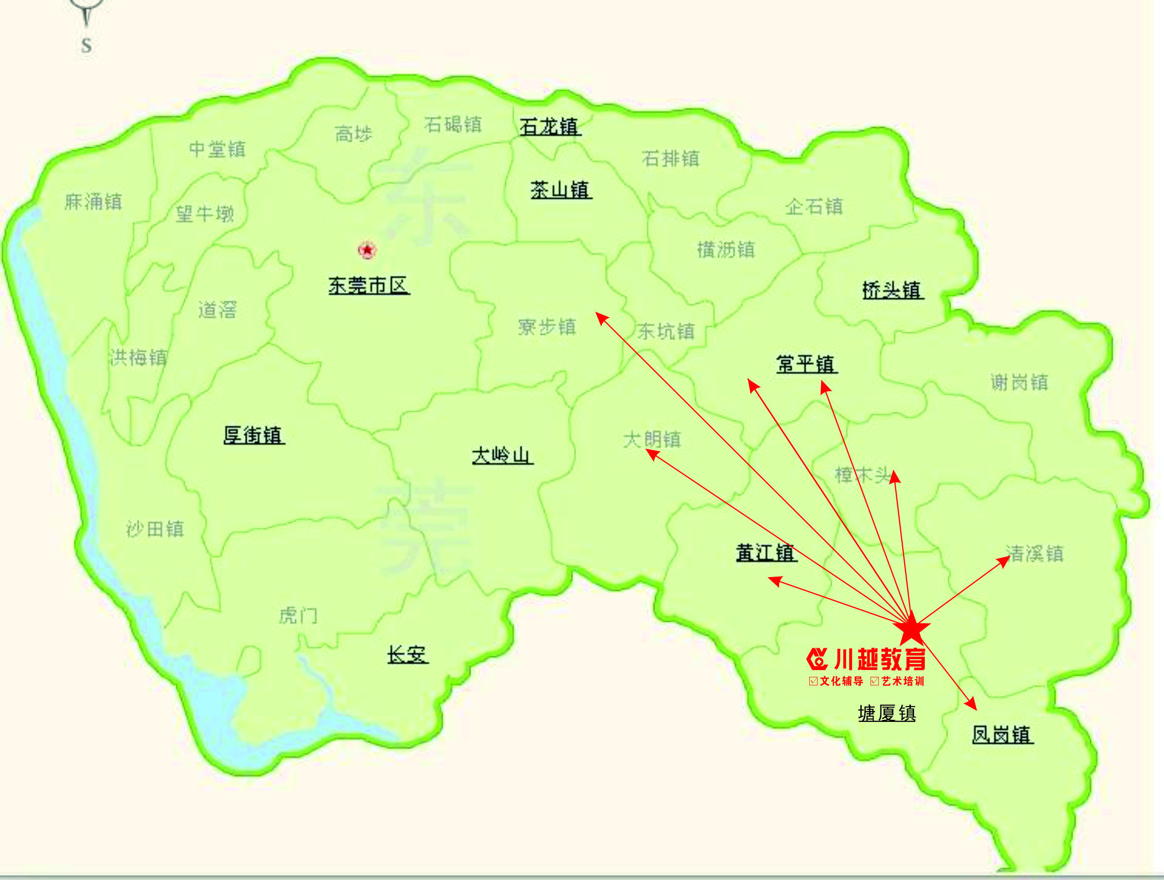 寮步塘唇地图图片
