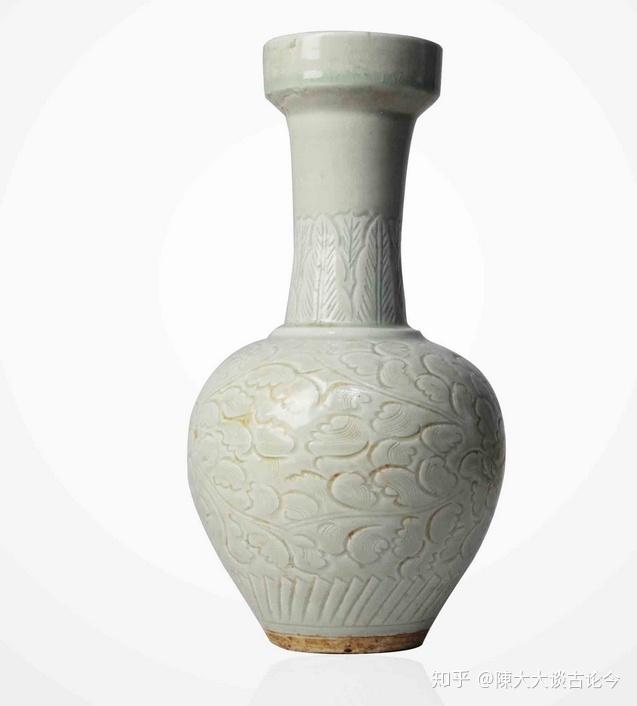 来宝｜为你展示精品瓷器（湖田窑影青刻花盘口瓶） - 知乎