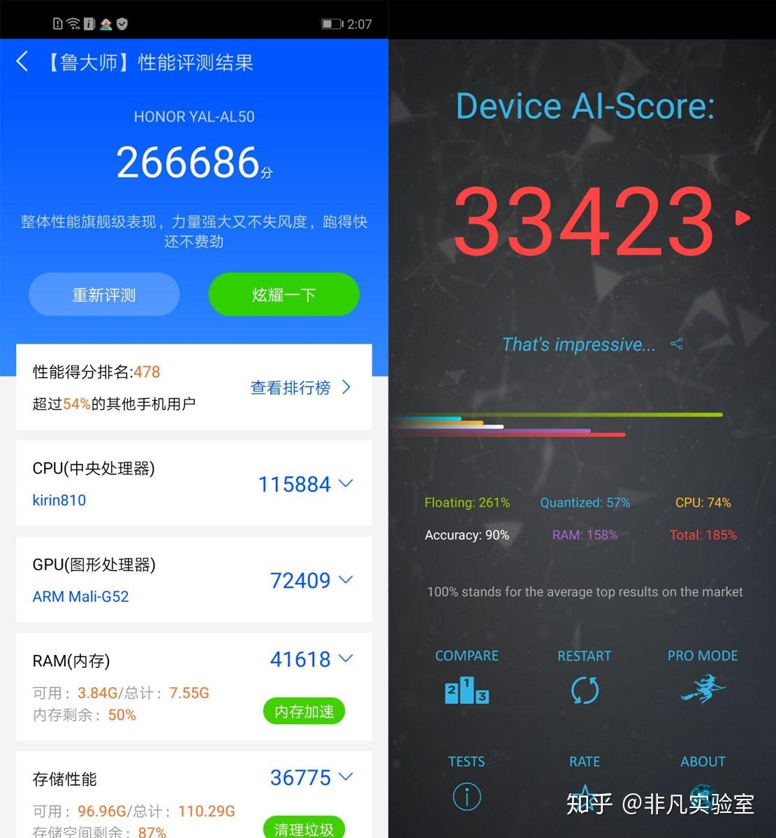 是一款8gb ram 128gb的版本,在鲁大师上跑分的成绩已经接近旗舰的存在