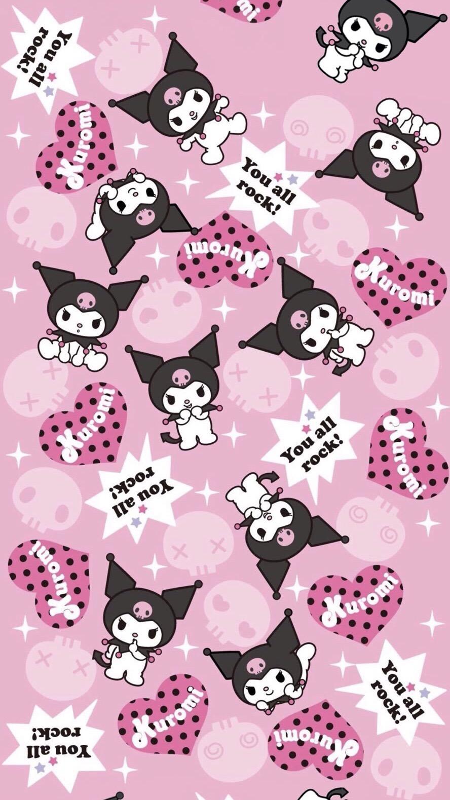 手机壁纸丨三丽鸥kuromi库洛米高清无水印卡通动漫可爱