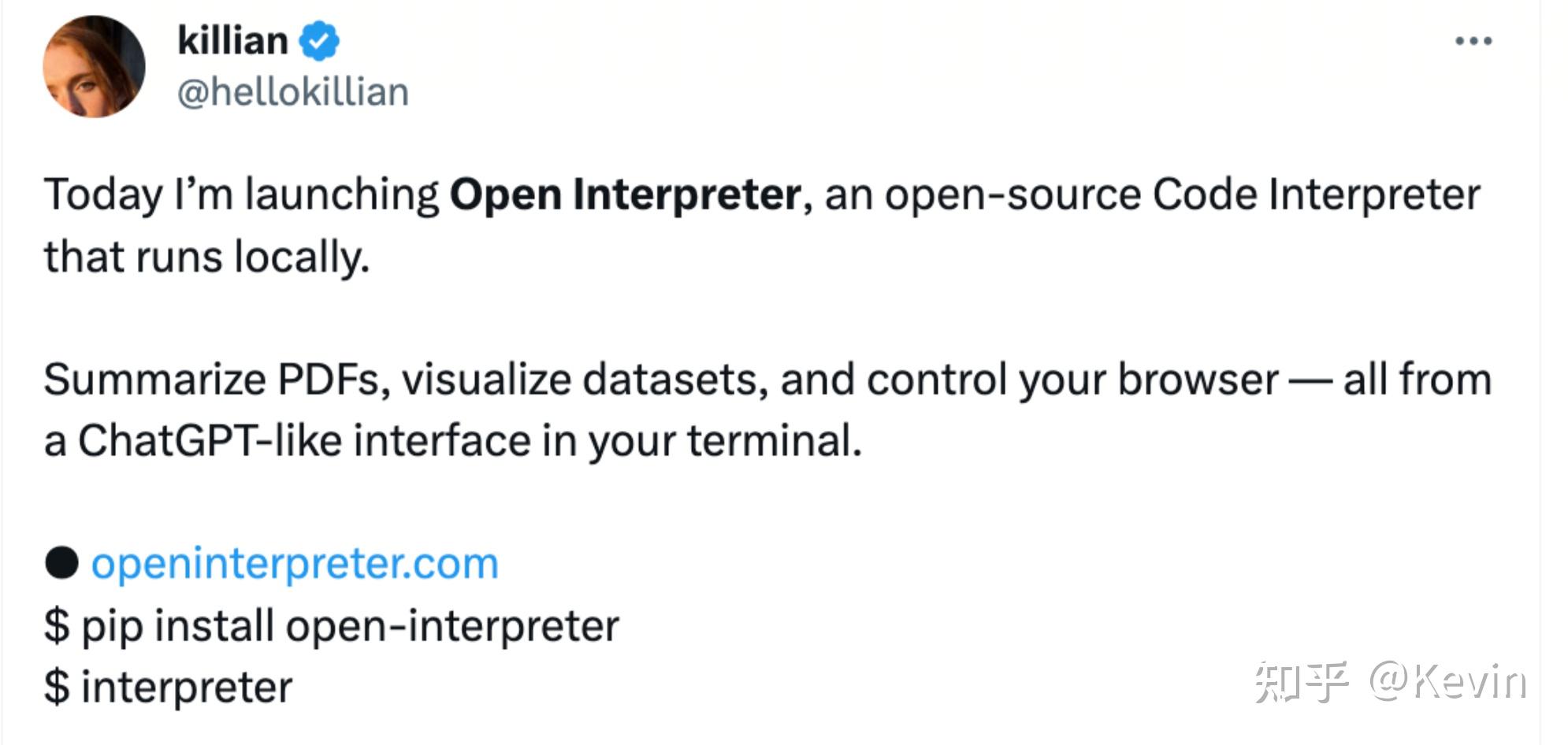 Open interpreter openai code interpreter 