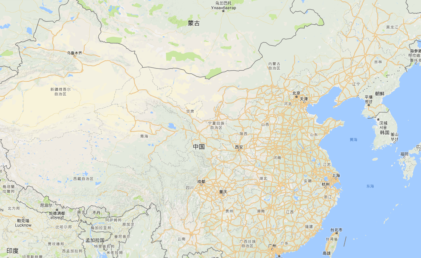 为什么百度、Google、腾讯地图在缩小至中国