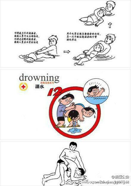 溺水救人方法图片