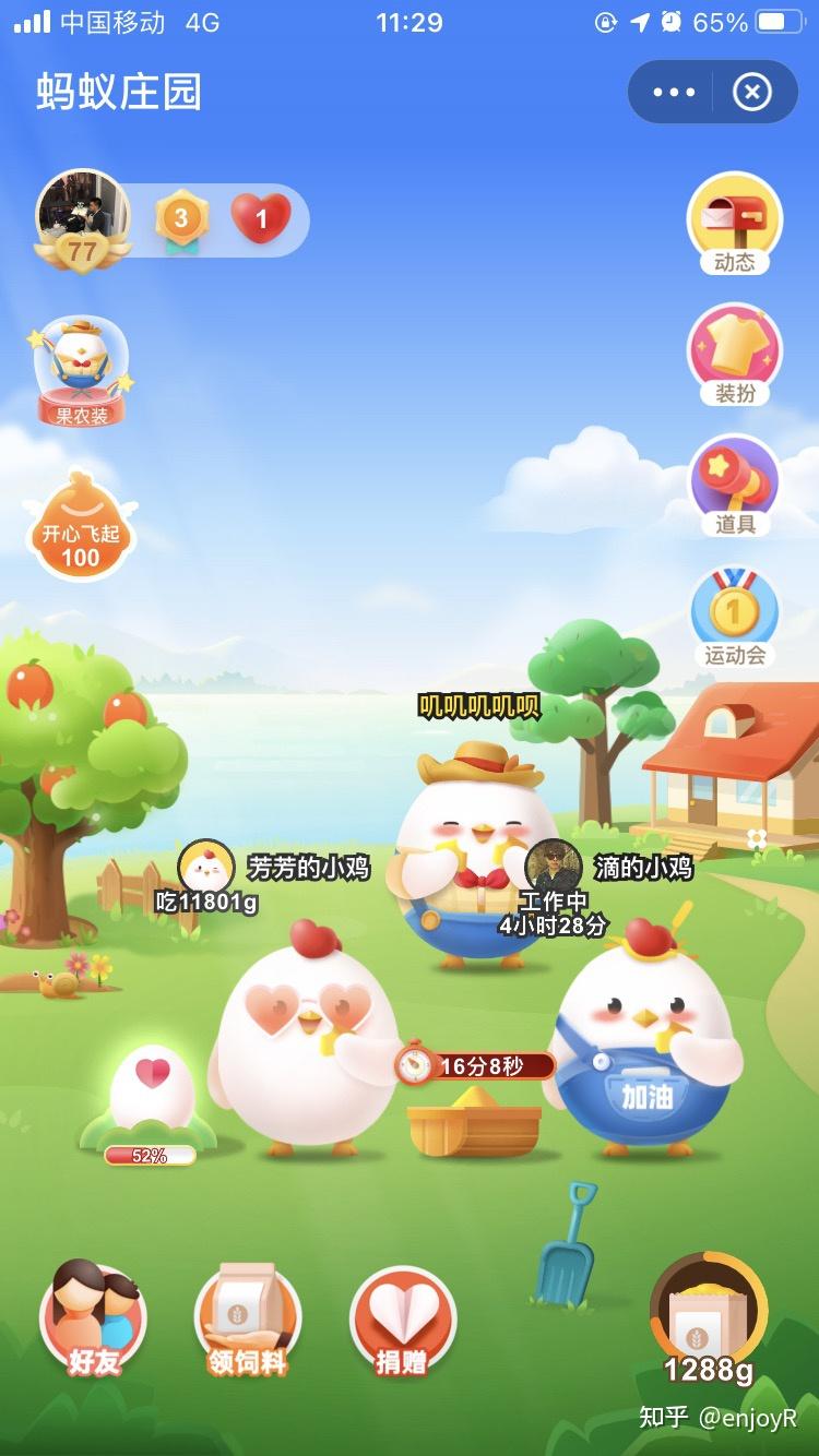 蚂蚁庄园里吃你饲料最多的小鸡吃了多少是谁的
