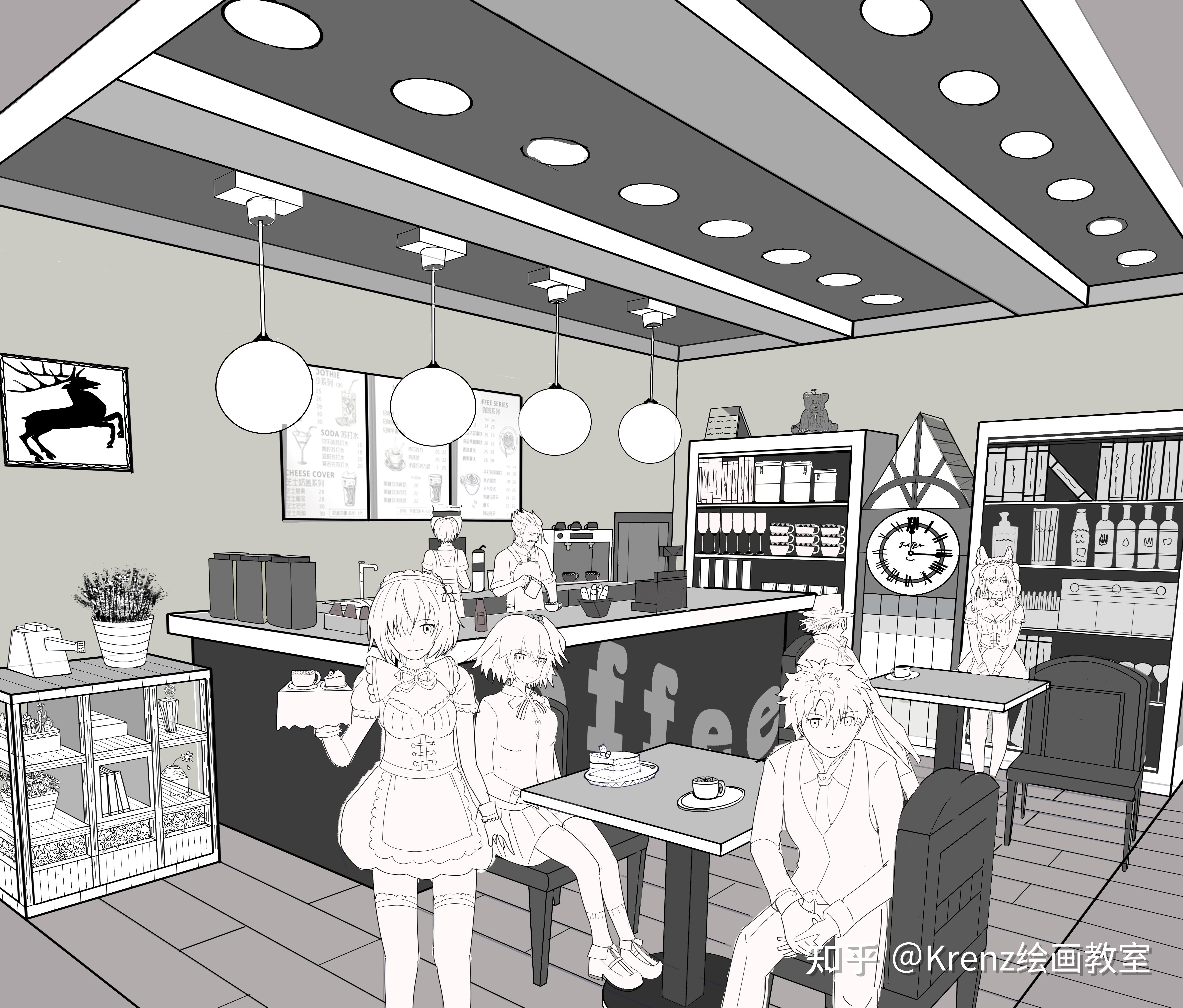 krenz绘画教室优秀作业心得基础透视与结构0092