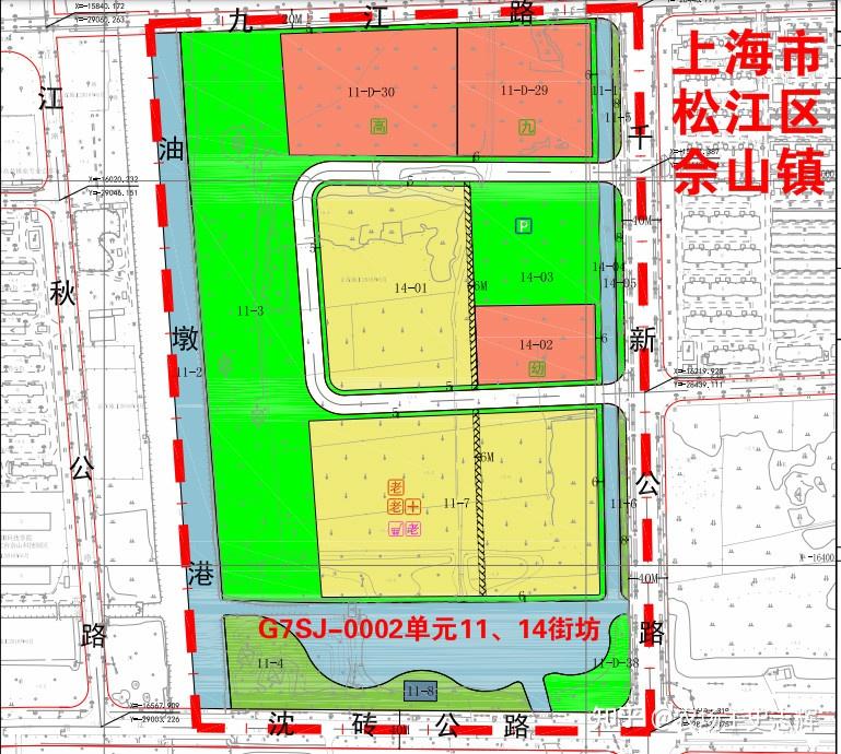 上海市松江区2021年第一拍松江新城佘山车墩占鳌头沪松快速路专项规划