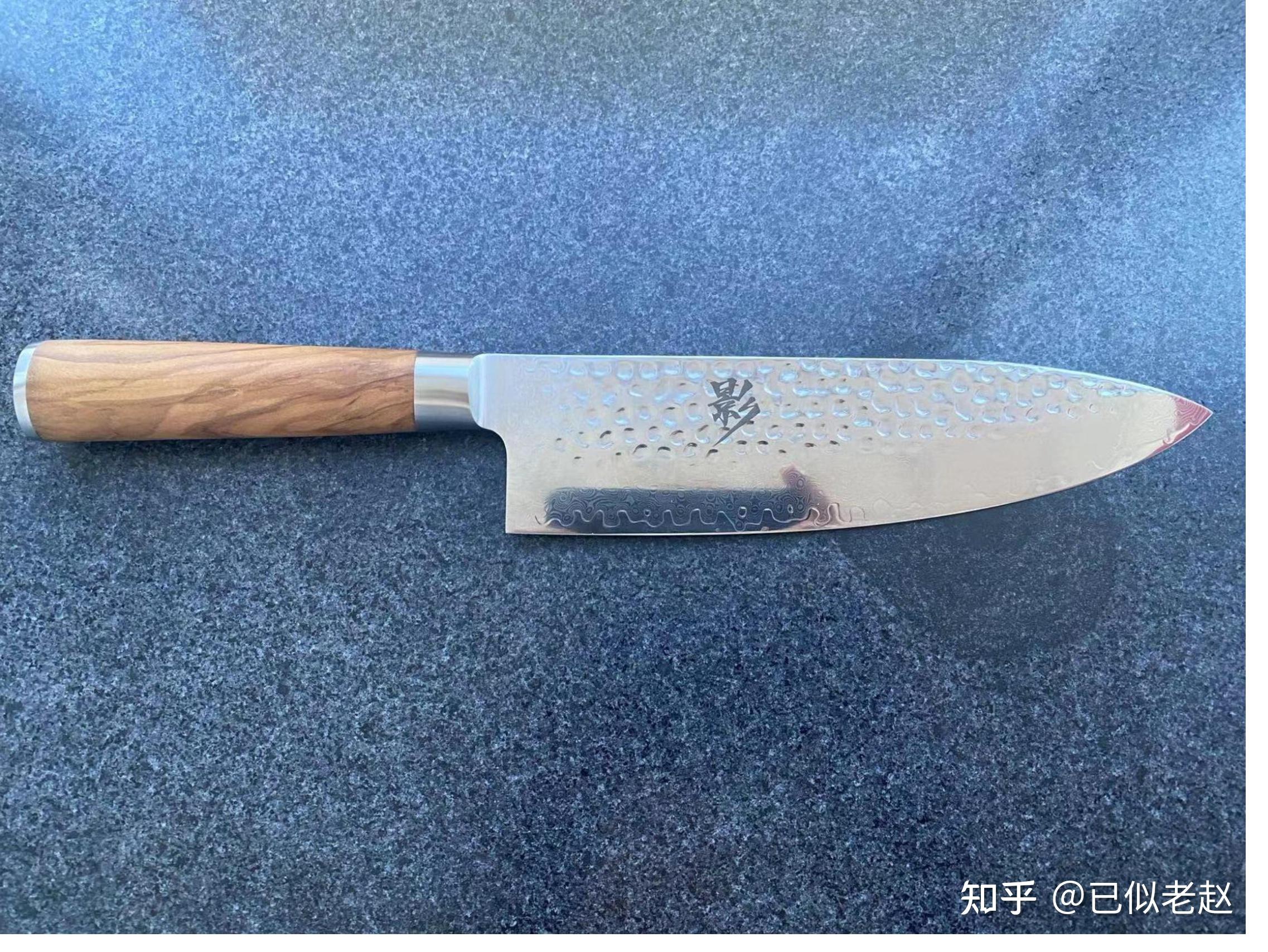 老赵评厨刀：火候-影系列锤纹大马厨刀4件套装，终于有一款LOGO也不丑的国产大马刀具 - 知乎