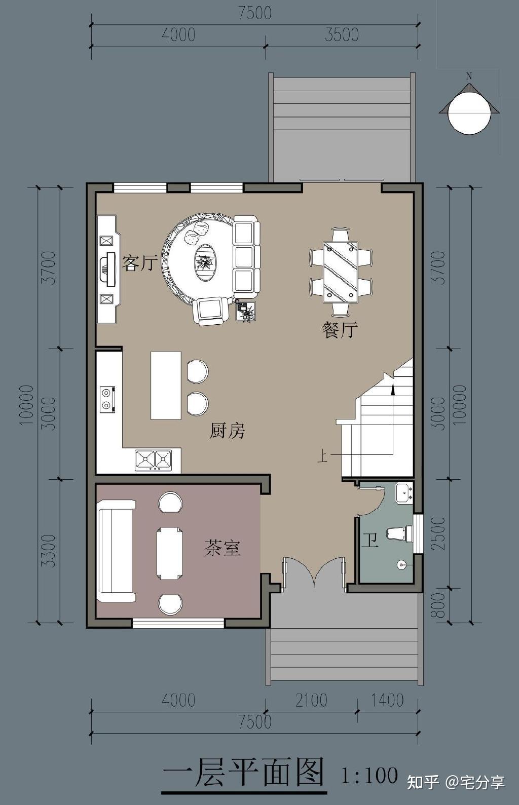 农村房屋设计乡村平顶二层(附二层房屋设计户型图) - 知乎