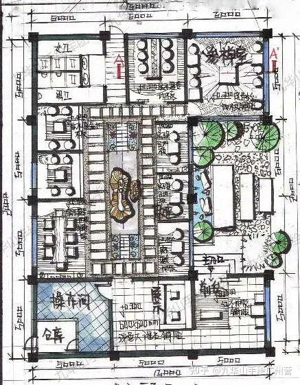 室内设计考研专题｜餐饮空间快题设计分析——茶室空间 - 知乎