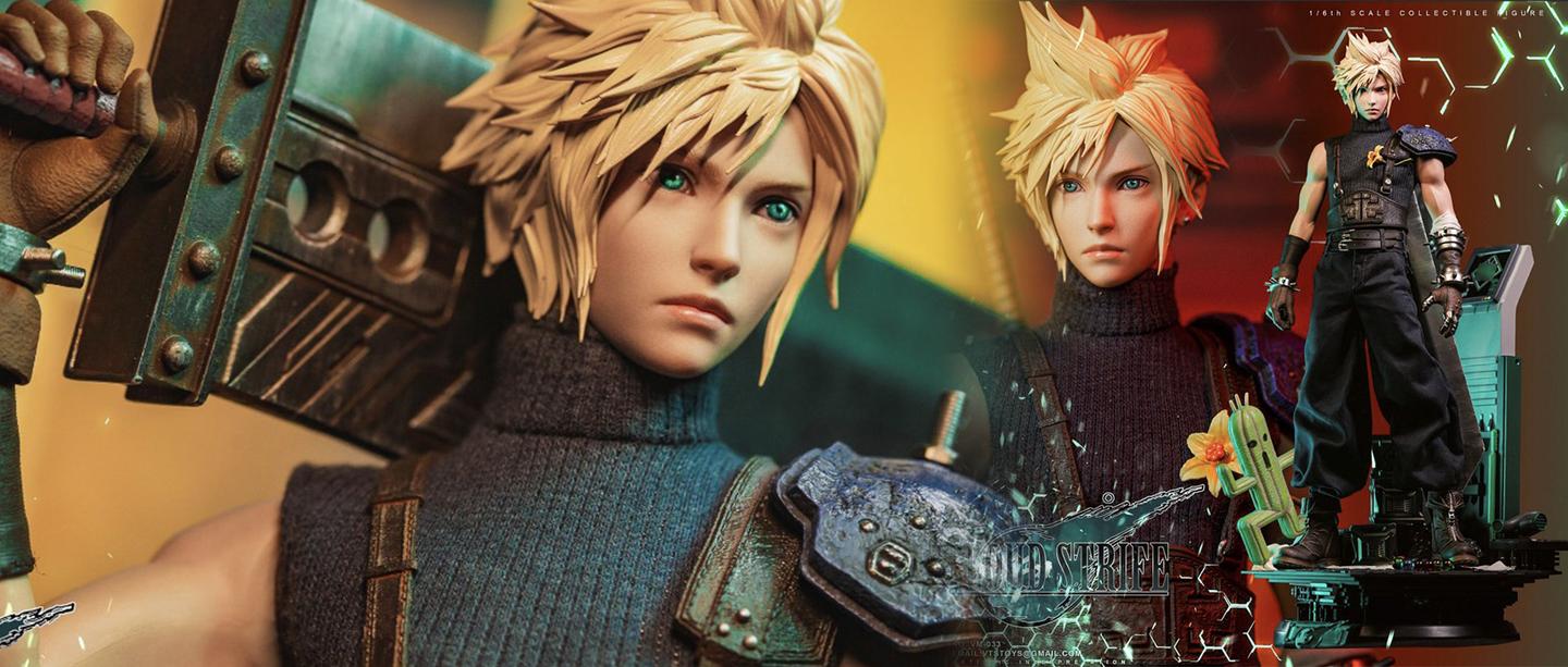 Vtstoys Ff7重制版 12寸克劳德 豪华版带魔晃地台 仙人掌兽 知乎