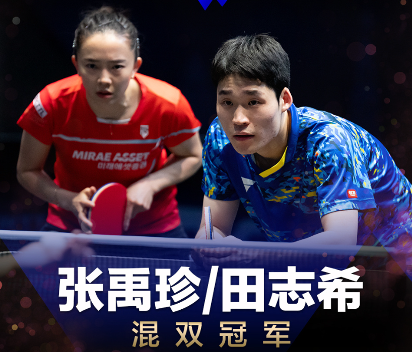 首个冠军诞生!张本美和输球摘银,张宇珍田志希登顶混双 - 知乎