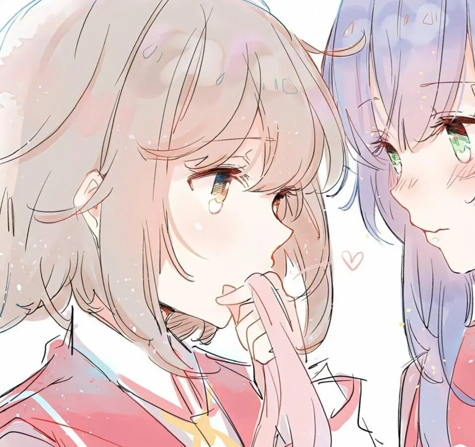 闺蜜头像:二次元卡通少女闺头 - 知乎