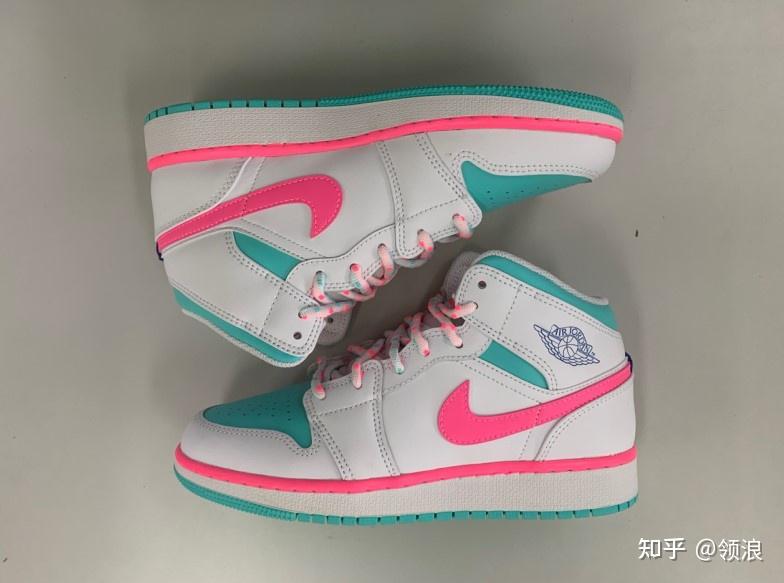 airjordan1mid南海岸绿粉蒂芙尼海淘开箱