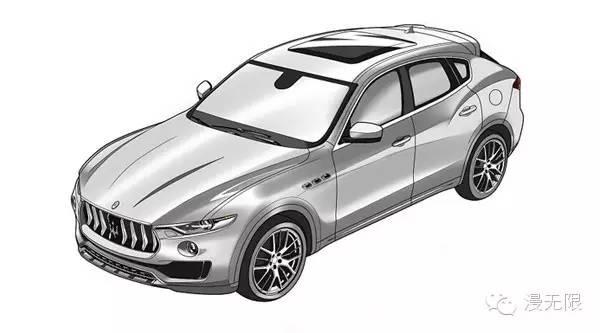 白菜教你画汽车:玛莎拉蒂levante