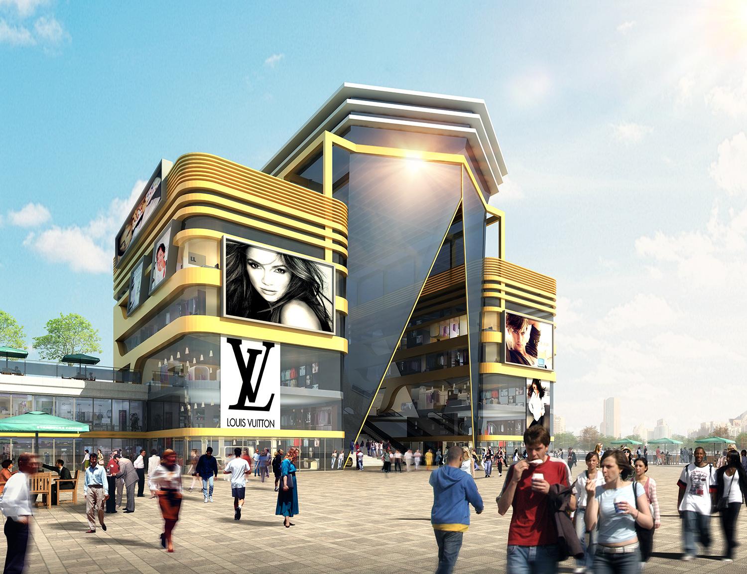 商业地产鹏达国际城效果图