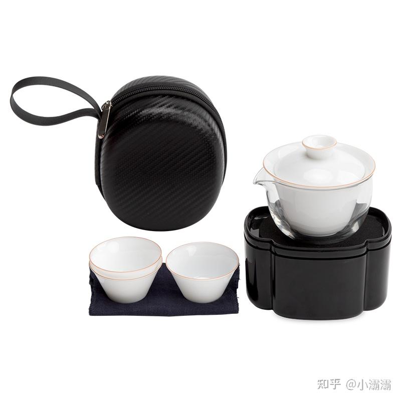 高白茶具竹节快客杯功夫旅行茶具车下一壶一杯茶海茶杯/231 （德
