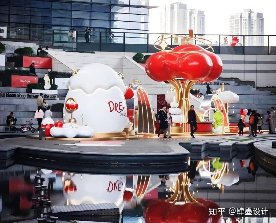 街区美陈|云璃梦境：城市广场新年美陈设计的逻辑解析-肆墨设计 - 知乎