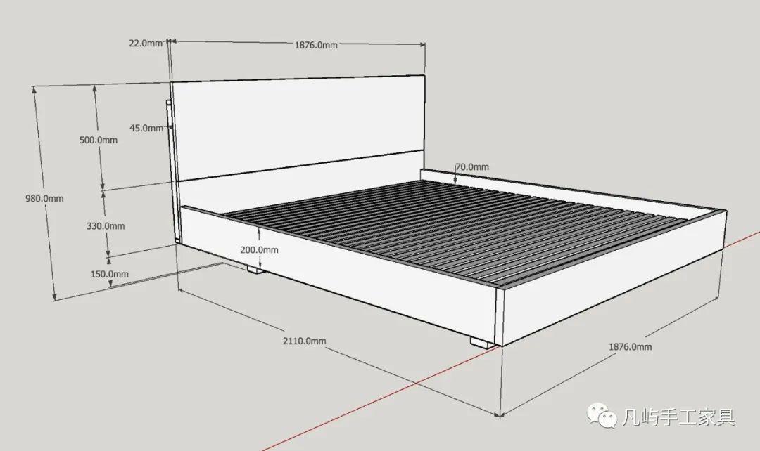 自制摊凉床设计图图片
