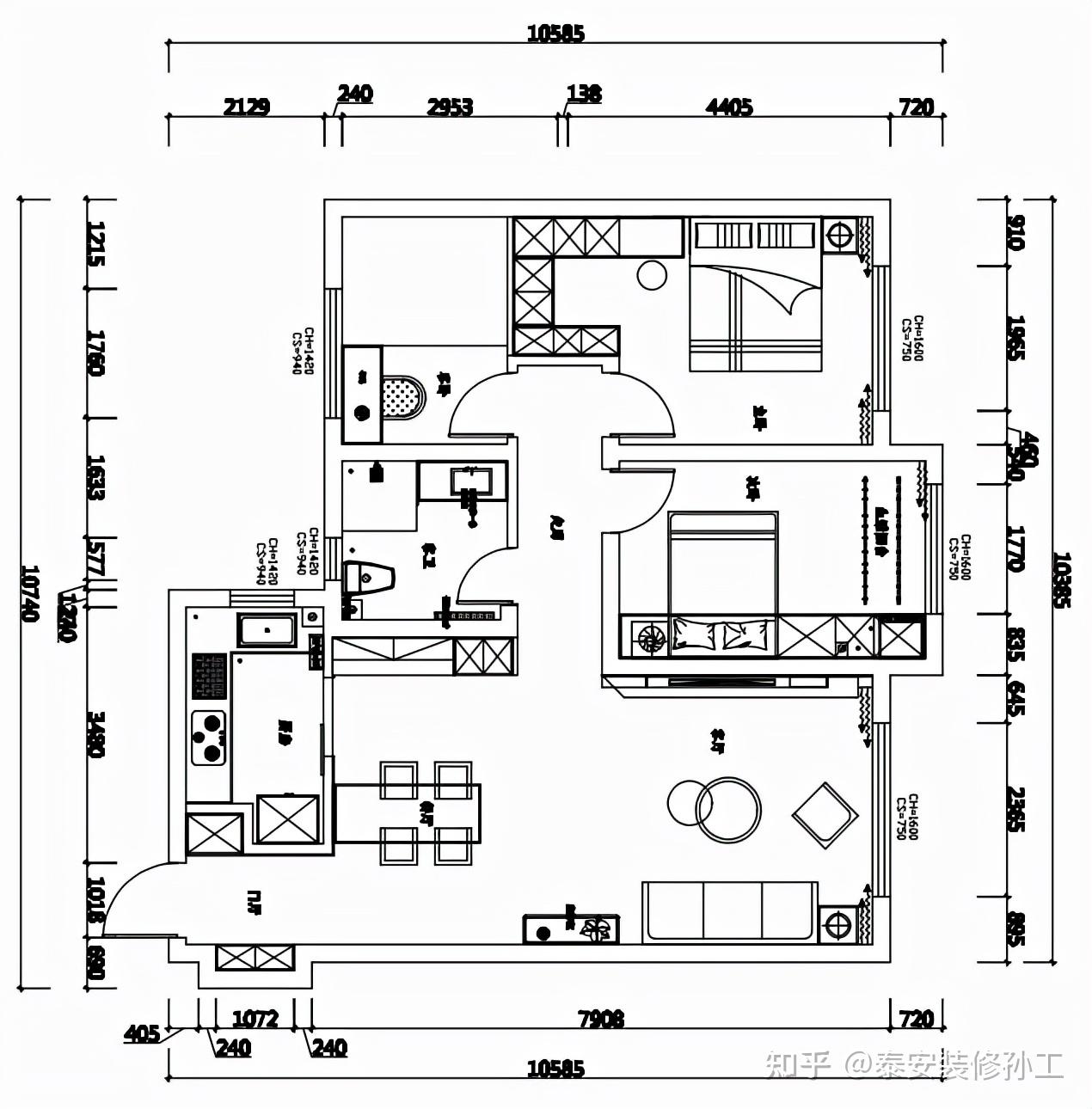 泰安龙湖公园里户型图图片